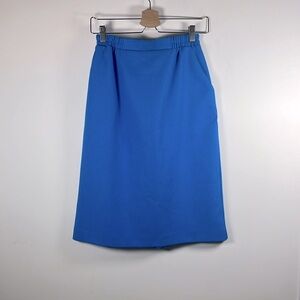 Vintage Graff Blue Pencil Skirts Size 8.